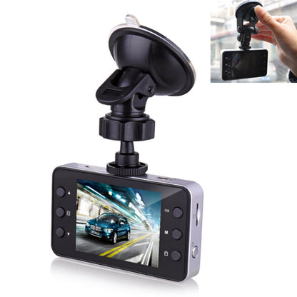 Dash cam car DVR with suction mount and 3.5-inch color screen