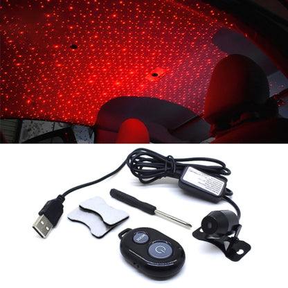 Red star night light ceiling projector with clip mount