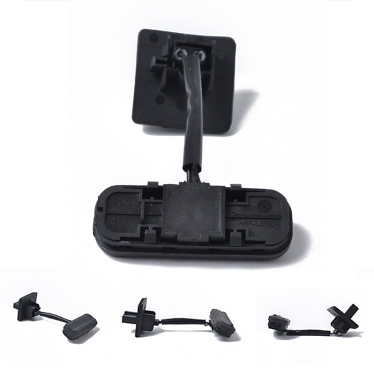Black tailgate release switch assembly with back plate and wiring parts