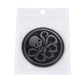Skull Pattern Circular Shape Shining Metal Car Free Sticker, Skull 4, Circular Skull