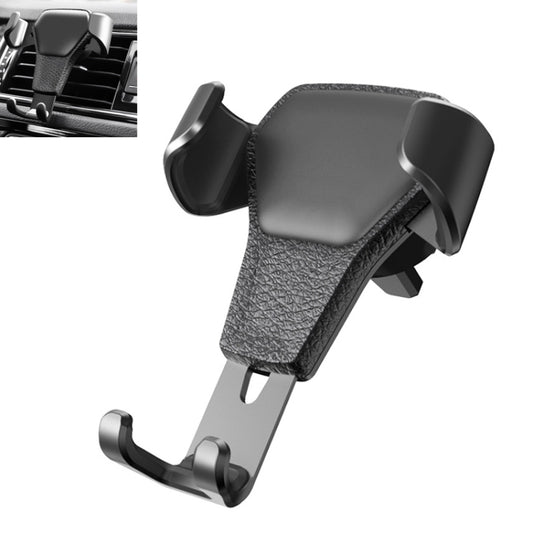 Litchi Texture Gravity Car Mount Phone Holder, Litchi Texture(Black), Litchi Texture(White)