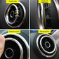 4 PCS Car Outlet Decorative Rings Aluminum Alloy Air Outlet Chrome Trim Ring Car Dashboard  Air Vents Cover Sticker Decoration for Audi A3, For Audi A3