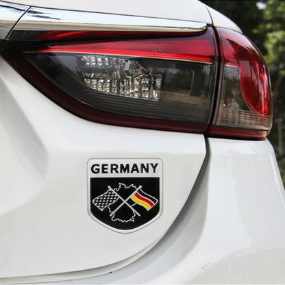 Car-Styling German Flag Pattern Random Decorative Sticker, German Flag Shape