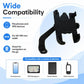 Black wide-compatibility phone bracket with cradle arms for 60–100 mm width devices