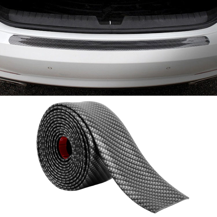 Car door threshold decoration strip, black carbon-fiber weave rolled length