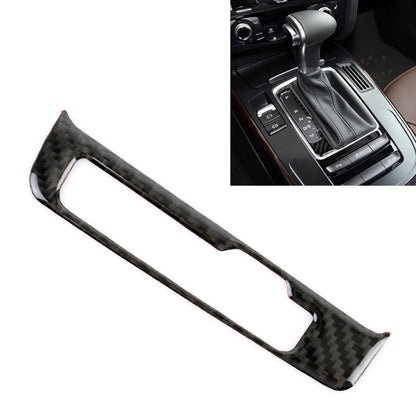 Car Carbon Fiber Gear Panel Decorative Sticker for Audi A4L / A5 / Q5 2009-2016, Gear Panel