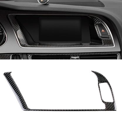 Car Carbon Fiber Navigation Outer Frame Decorative Sticker for Audi A4L / A5 / Q5 2009-2016, Navigation Outer Frame