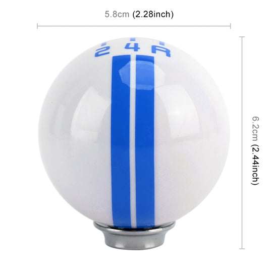 Universal Vehicle Ball Shape Modified Resin Shifter Manual 5-Speed Gear Shift Knob