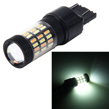 Black 7443 LED light bulb with white LED array, textured grip sleeve