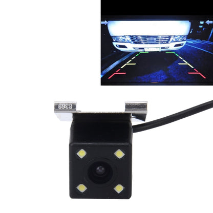 Waterproof rear view backup camera module with 4 LED lights and wiring bracket