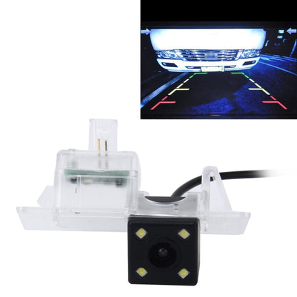 Waterproof rear view backup camera with clear mounting bracket and four LED lights
