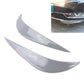 Gray curved car bumper guard strips, glossy 2-pack