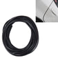 Black PVC decorative strip roll, 5m flexible door/window seal trim