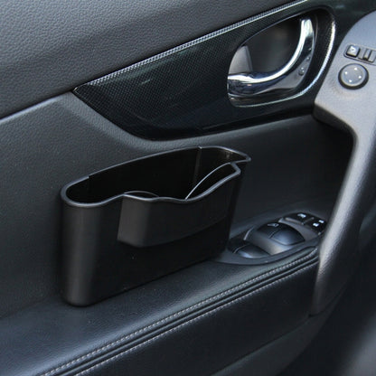 Car door console organizer storage box with black multi-slot insert