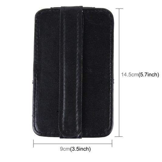 FUDAOCHE Multi-functional Auto Car Sun Visor Sunglasses Holder Card CD Storage Holder Pouch Bag