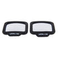 Set of two black magnetic wide-angle rear view mirrors with LOOK ME logo