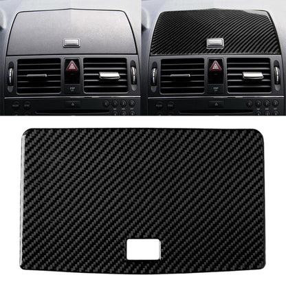 Carbon fiber console navigation panel sticker with square cutout for control