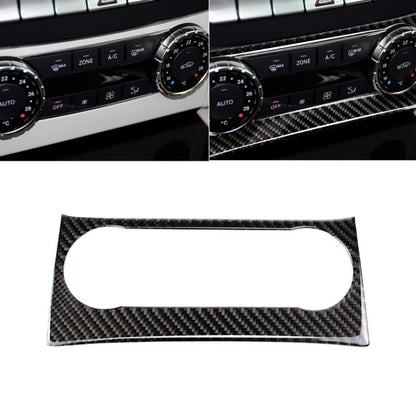 Carbon fiber air conditioning control panel sticker with oval cutout, ready to apply