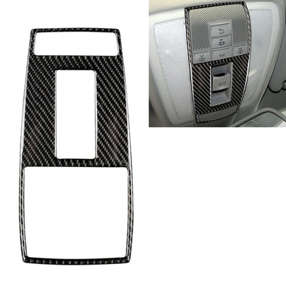 Car reading lamp frame sticker with carbon fiber pattern and two window cutouts