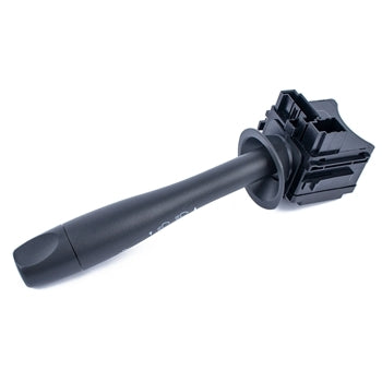 Headlight dimmer turn signal switch stalk, dark gray with wiring connector