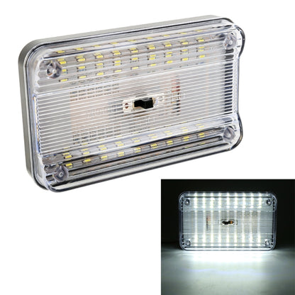 Clear-lens car indoor dome light with chrome frame and LED circuit board