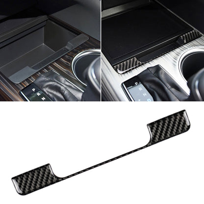 Car console storage box frame trim sticker with carbon fiber pattern