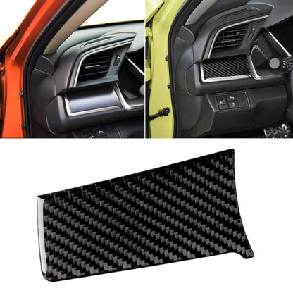 Carbon fiber central control left stripe decorative sticker for dashboard trim