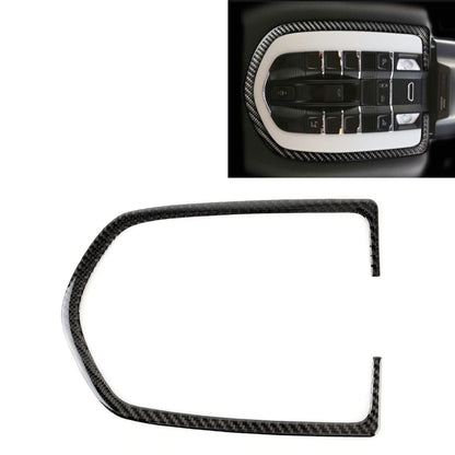 Carbon Fiber Car Dome Light Panel Decorative Sticker for Porsche Macan, Dome Light Panel
