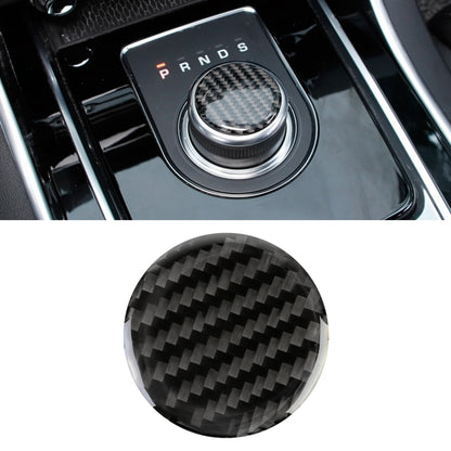 Carbon fiber look gear shift surround sticker with PRNDS print and oval center