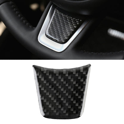 Carbon fiber steering wheel decorative sticker with textured black pattern