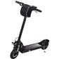 Black bicycle front phone bag mounted on handlebar with zippered front pocket