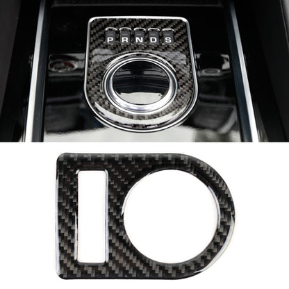Carbon fiber gear display trim sticker with PRNDS panel and circular ring