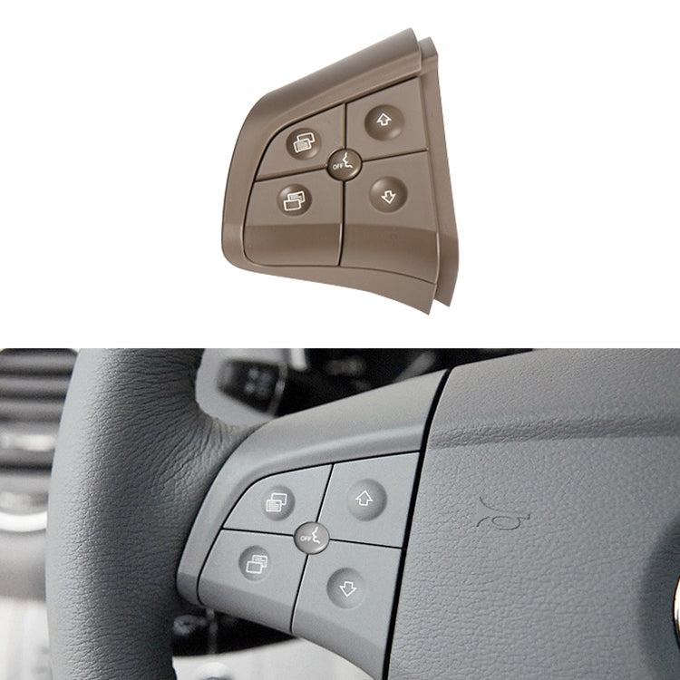 Car Left Side 5-button Steering Wheel Switch Buttons Panel 1648200010 for Mercedes-Benz W164, Left Driving, Left Side 5-button (Black), Left Side 5-button (Coffee), Left Side 5-button (Grey)