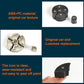 Black steering wheel switch button panel with car-texture finish and replacement parts