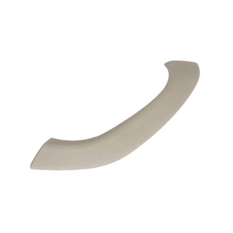 Beige curved door handle pull trim cover for car left inside door