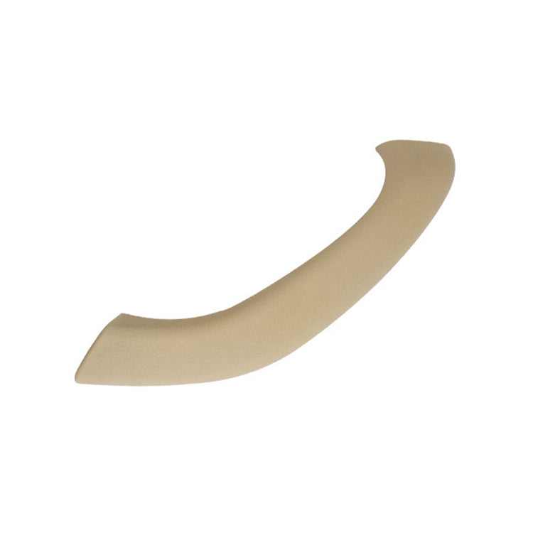 Light beige curved door handle pull trim cover for car left inside door