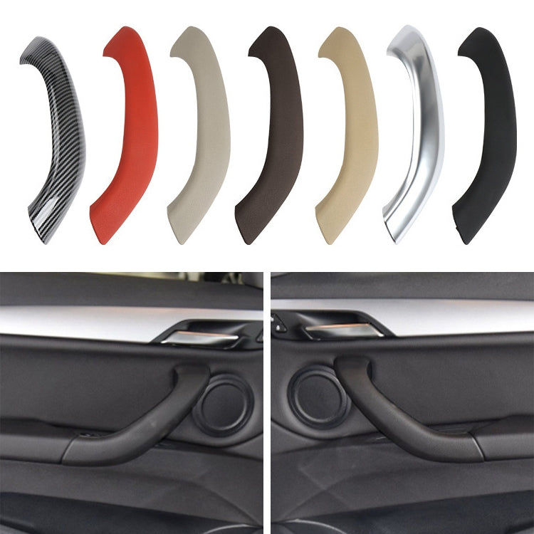 Set of curved left inside door handle pull trim covers in multiple colors
