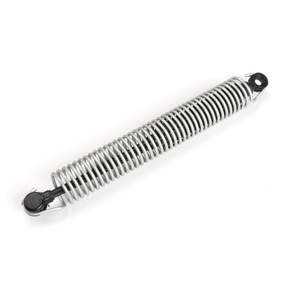 Trunk lid lift support shock with metal coil spring and black rubber eye ends
