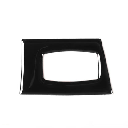 Car ignition switch keyhole decorative sticker, black frame with rounded window opening