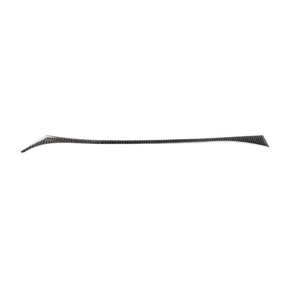 Carbon fiber dash side decorative sticker strip in dark gray woven pattern