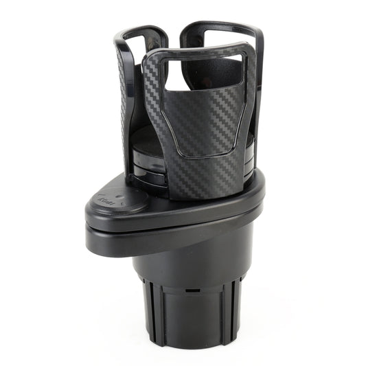 Multi-functional Car Auto Universal Carbon Fiber Texture Cup Holder Drink Holder, Carbon Fiber Texture