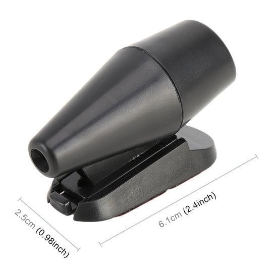 Pair Car ABS Deer Alert Sound Alarm Ultrasonic Wind Power Animal Repeller, Wind Power Animal Repeller (Black), Wind Power Animal Repeller (Black Silver)