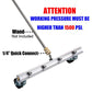Chassis washer bar with 1/4 quick-connect fitting and caster wheels, no wand included