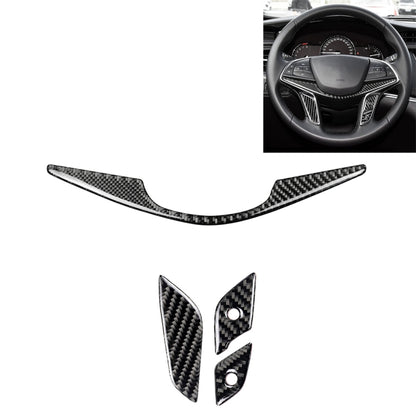 Carbon fiber steering wheel center trim strip sticker, black weave texture