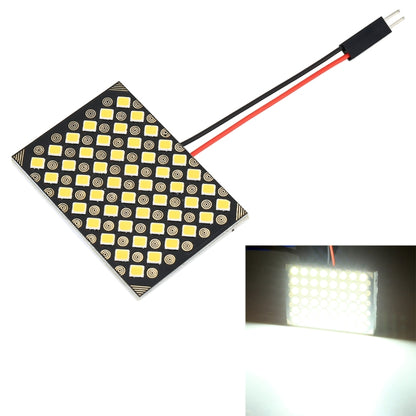 Car dome LED reading lamp PCB with 48 SMD LED pads and wire leads