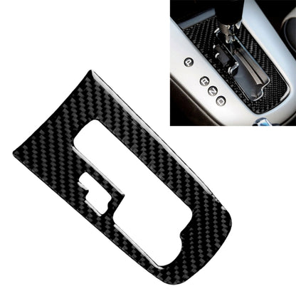 Carbon fiber-style gear shift position panel cover sticker (left/right)
