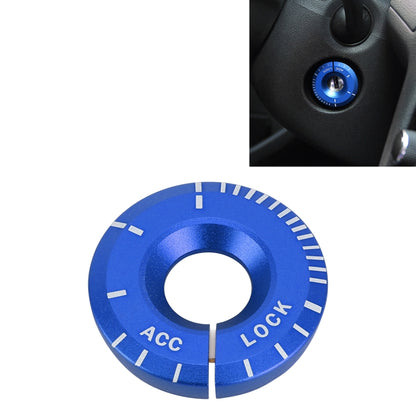 Volkswagen metal ignition key ring, blue circular ACC/LOCK dial, 4.8cm