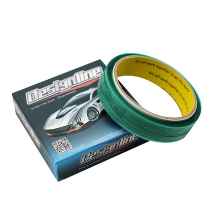 Automotive cutting tape roll, green strip on branded retail box
