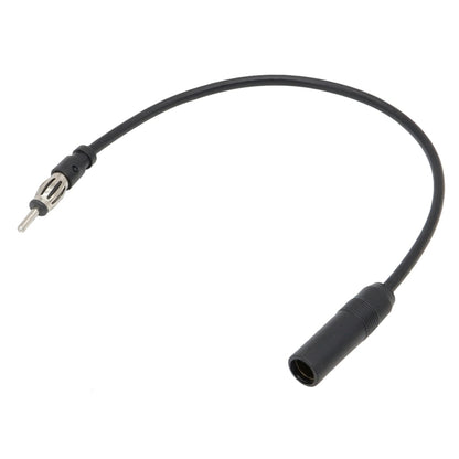 Black car antenna extension cable with metal plug connector
