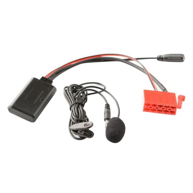Car AUX Bluetooth audio harness with mic, 3.5mm plug, module and wiring